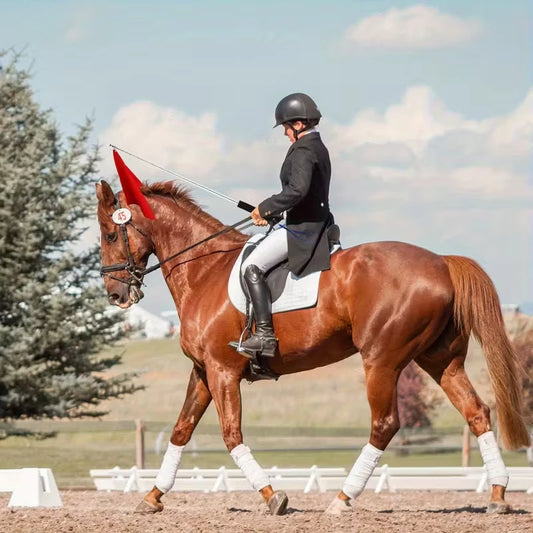 Portable Telescopic Flagpole Set for Horse Training and Trail Guides — Vibrant Colors, Ideal for Horseback Riding Flags @ghoddosh.com