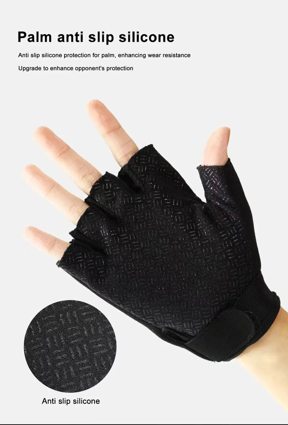 Skull Print Fingerless Riding Gloves – Non-Slip Half-Finger Riding Gloves