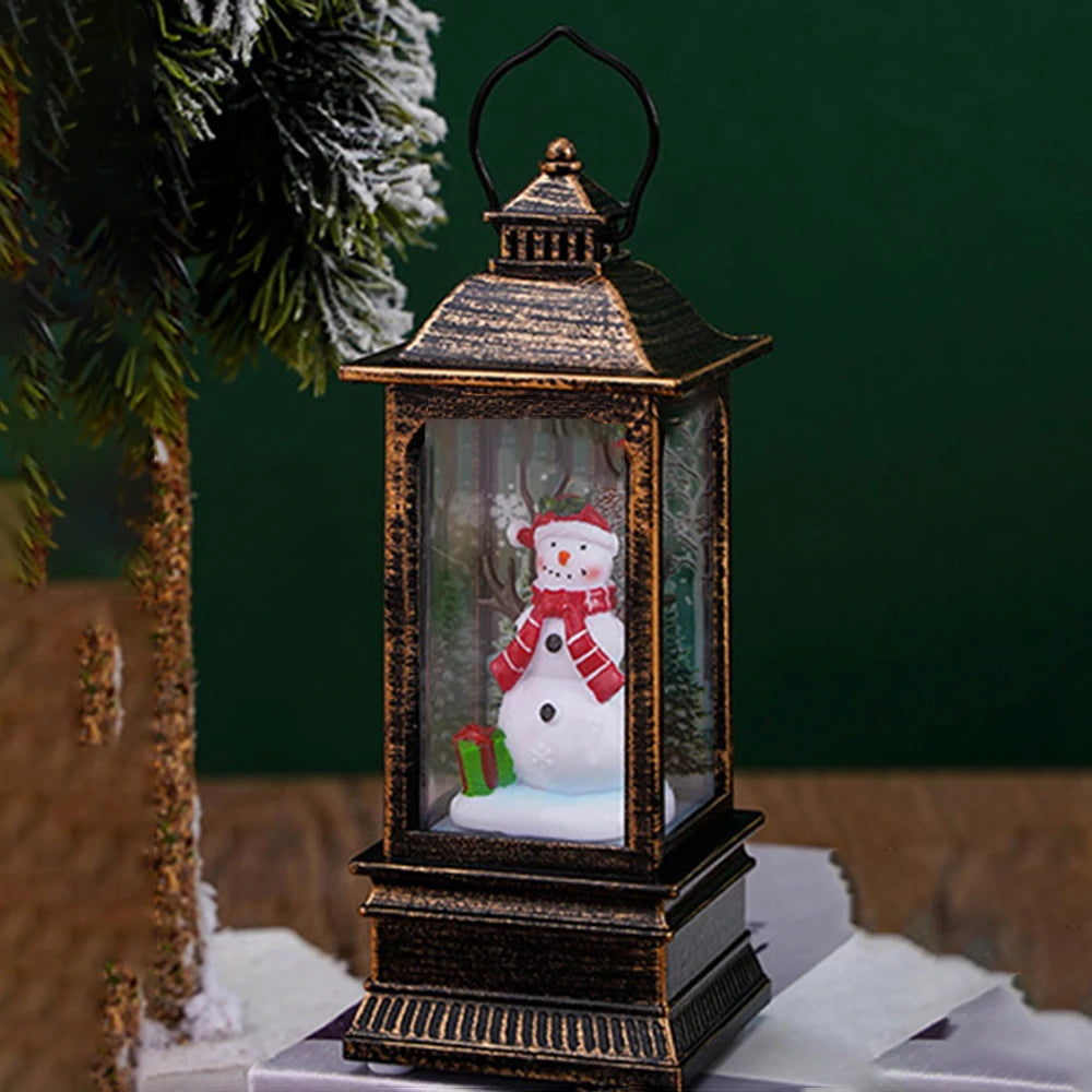 1PC  Christmas Square Wind Light - Night Light Christmas  Desktop Decorative Light Box @ghoddosh.com