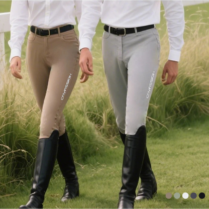Equestrian Riding Breeches for Women/Men - Horseback Riding Tights with Silicone Knee Patch Grip @ ghoddosh.com