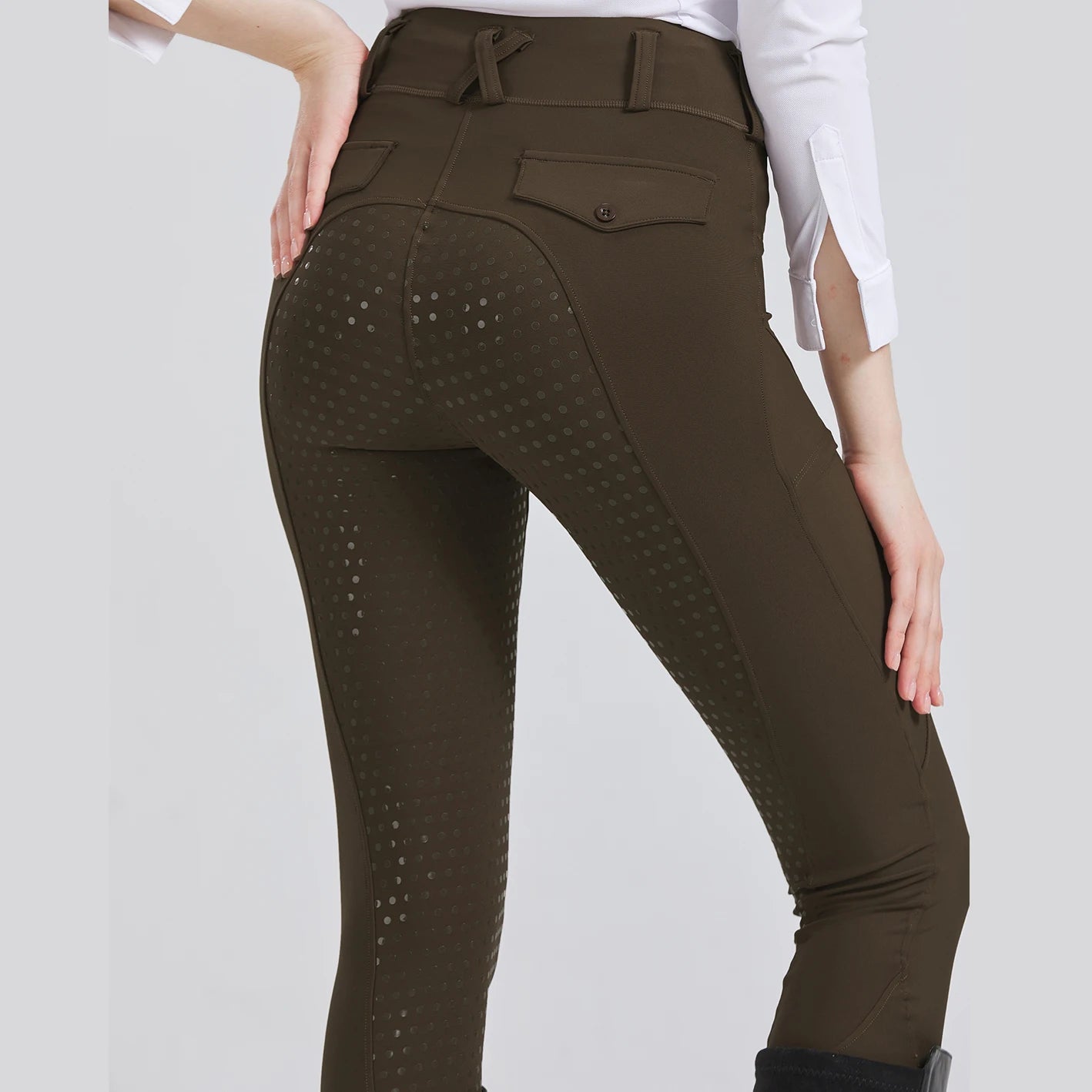 Professional horse riding anti-slip Breeches / quick-dry tight-fitting pants for Equestrian Activities . Ghoddosh