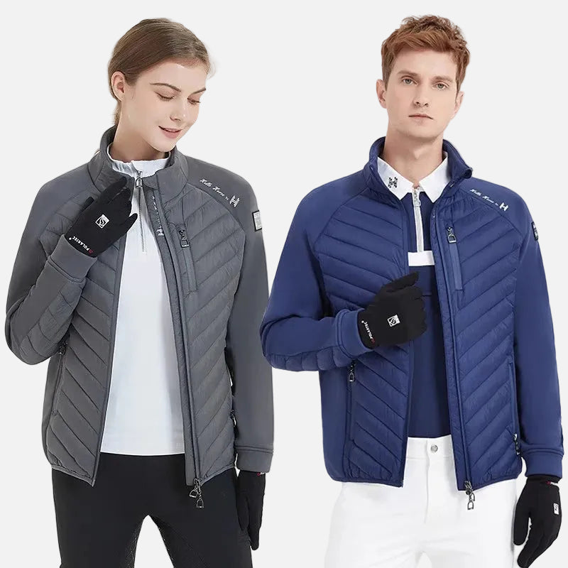 Hello Horse Unisex Equestrian  warm , Lightweight , Horse Riding Training Jacket With Stirrups Zip Shape @ ghoddosh.com