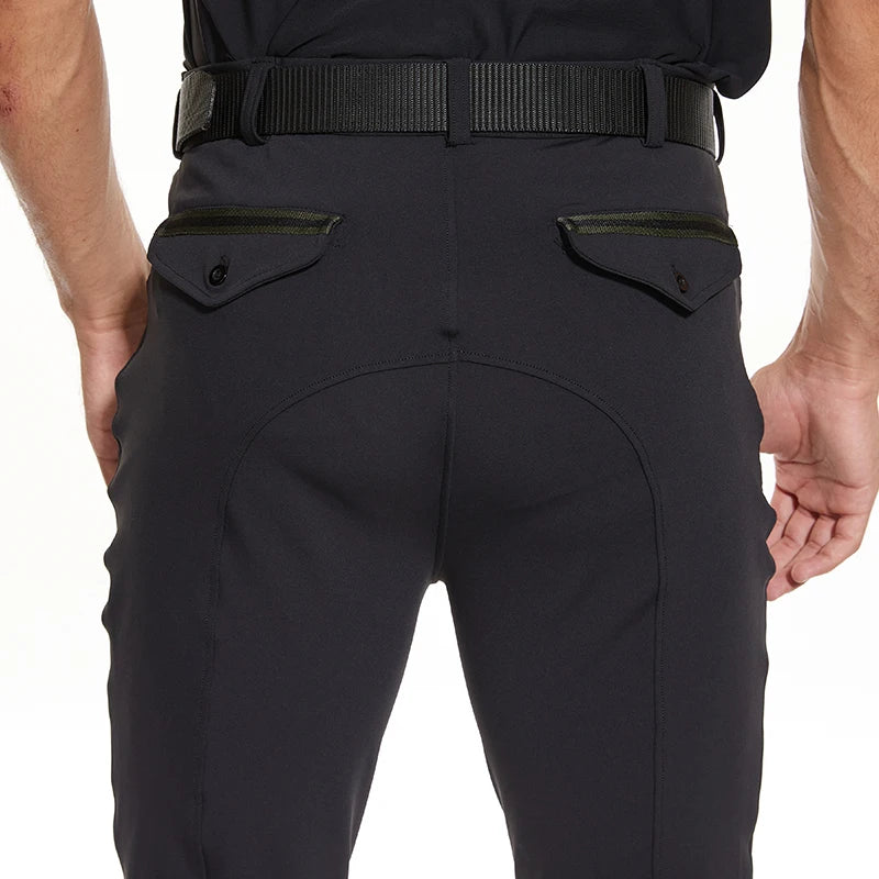 Men Horse Riding Pants  Equestrian Silicone Men Leggings - Ghoddosh