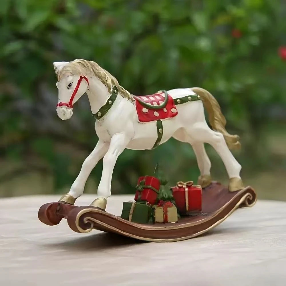 New Christmas Tree Accessories - Red Resin Retro Painted Trojan Horse  Ornaments @ghoddosh.com