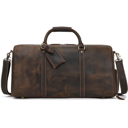 Luxury Genuine cow Leather Equipment Travel Bag - Ghoddosh 