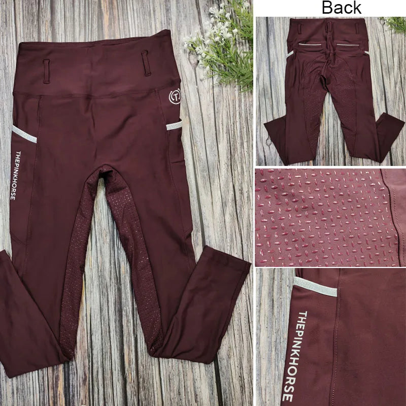 Full Seat Grip Equestrian Breeches with Rider Pocket  /  Women Horse Riding Tights  ghoddosh.com