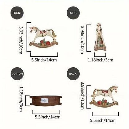 New Christmas Tree Accessories - Red Resin Retro Painted Trojan Horse  Ornaments @ghoddosh.com