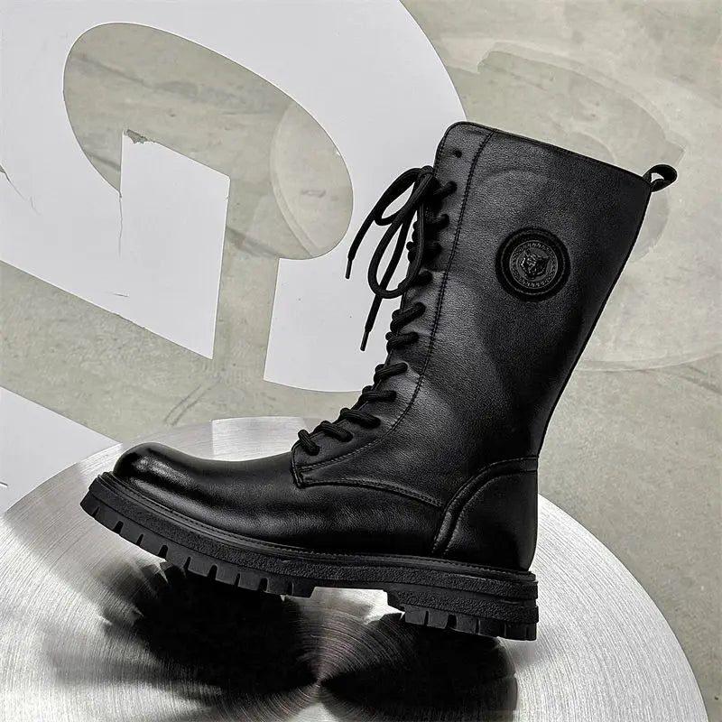 Trendy Thi   Long  Boots - Knee High Leather Boots For Him  @ ghoddsh.com