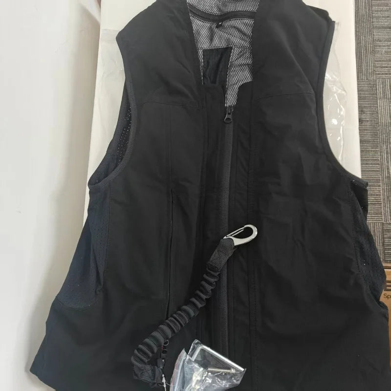 Pro Inflatable Equestrian Air Vest Nylon Spandex Safety Gear for Horseback Riding @ ghoddosh.com 