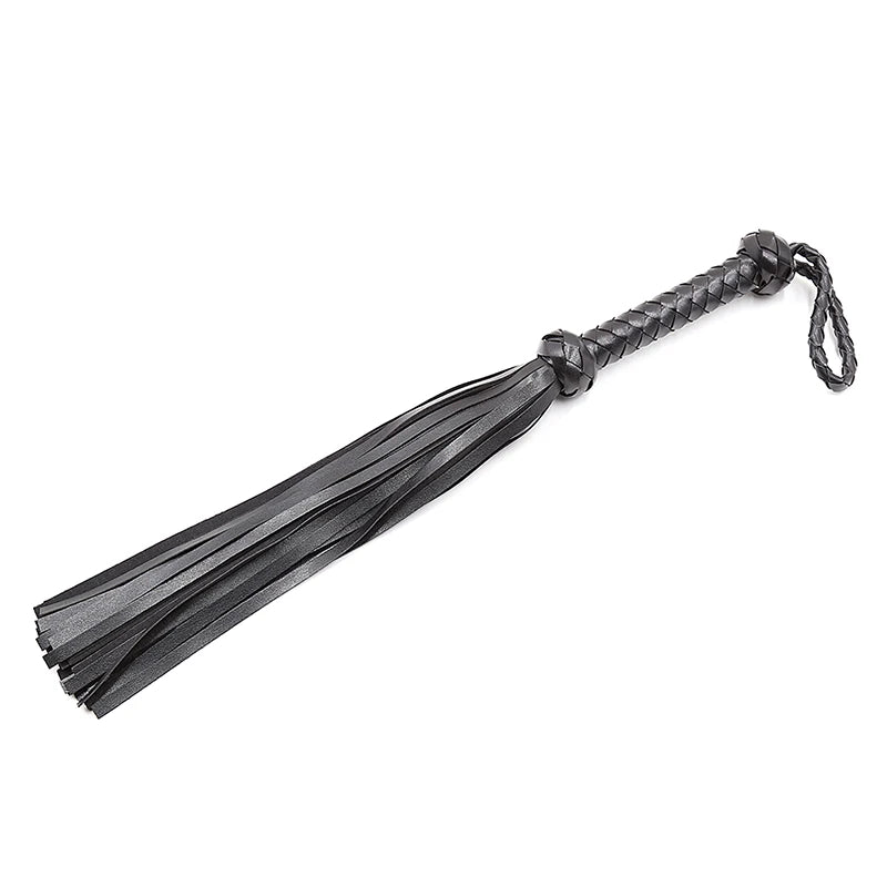 Equestrian Leather Horse Riding Whip With Woven Handle . Ghoddosh 
