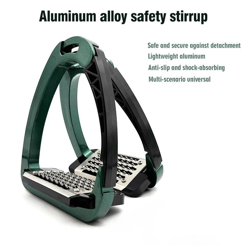 Aluminum Alloy Safety Stirrups | Anti-Slip Shock-Absorbing Equestrian Pedals @ Ghoddosh.com