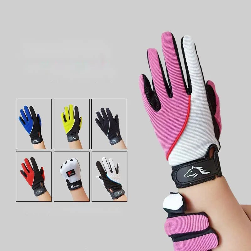 Children's Equestrian Gloves - Non Slip  Children's Riding Gloves Riding  Silicone Gloves. Ghoddosh