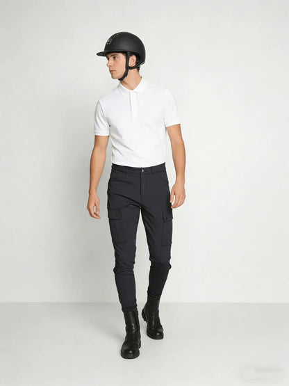 Men’s Silicone Knee Patch Riding Breeches – Breathable, Quick-Dry Equestrian Pants @ ghoddosh.com