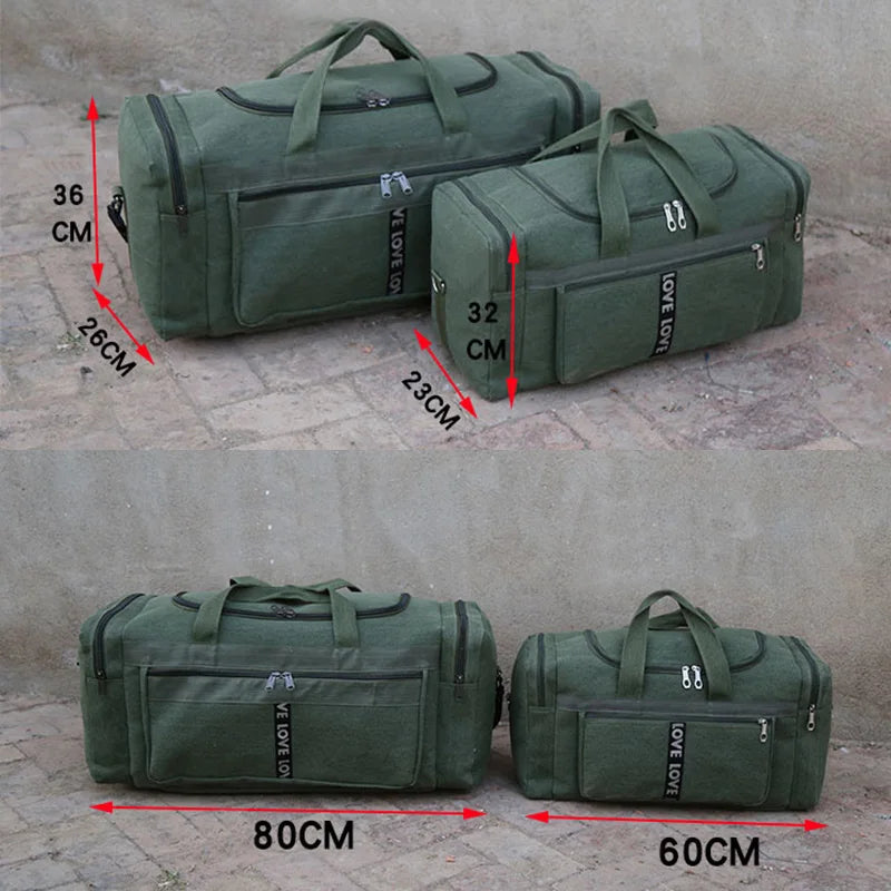 Large Canvas Waterproof  Duffel HandBag