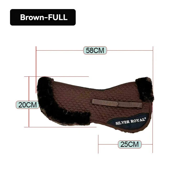  Equestrian Edged Half Pad Saddle / Horse Riding Saddle Pad @ ghoddosh.com