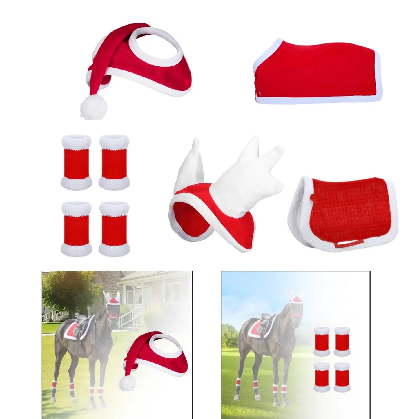 Horse Christmas Hat, Jingle Bell   Horse Xmas hat  - ghoddosh.com