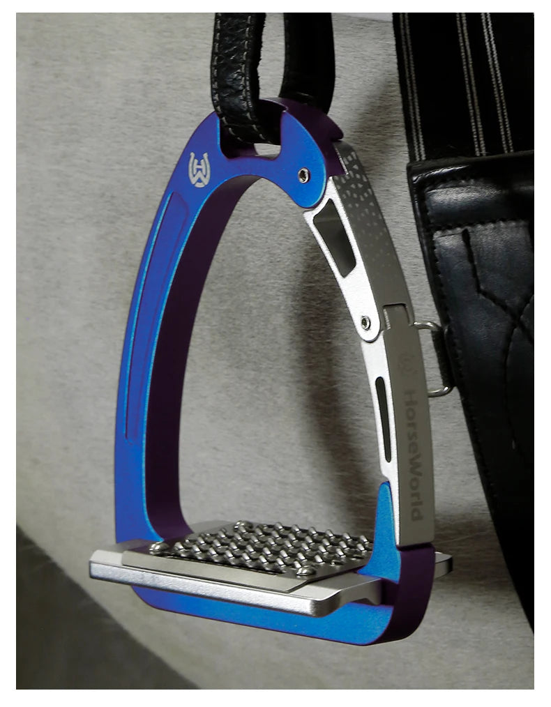 Horseworld Safety Stirrups / Available in Green /Black /Blue / Red / Yellow/ Purple - Ghoddosh