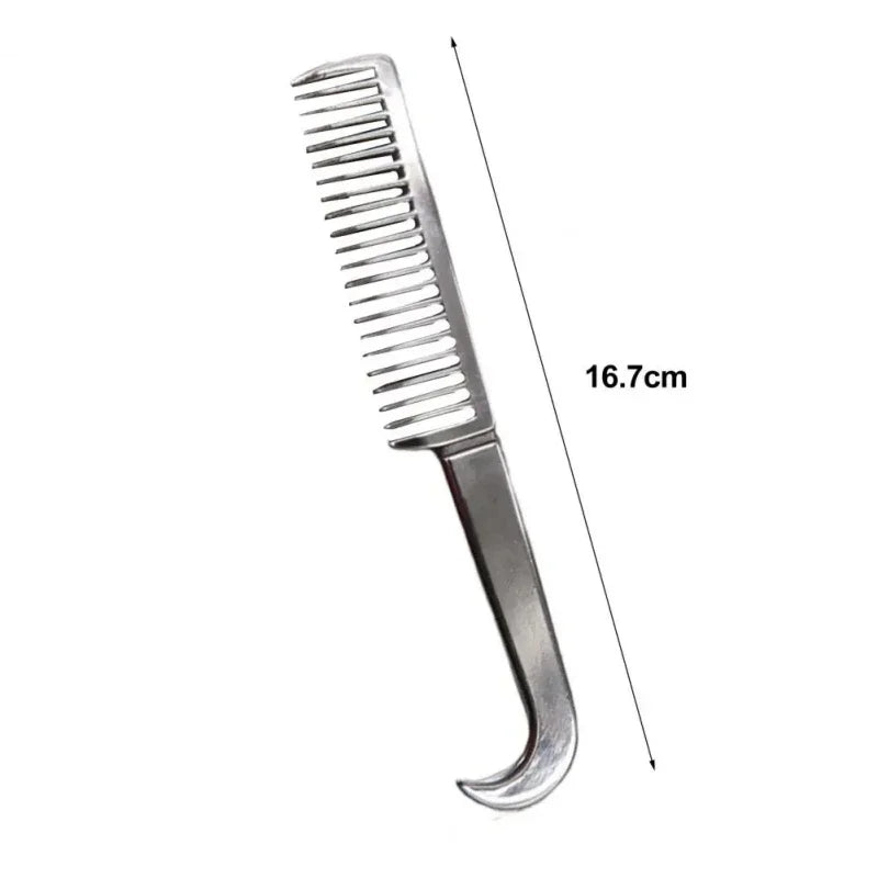 Horse Thickened Tooth Grooming Metal Comb - Ghoddosh