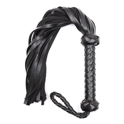 Equestrian Leather Horse Riding Whip With Woven Handle . Ghoddosh 