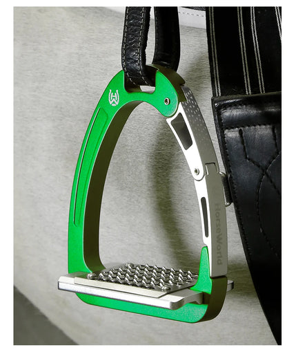 Horseworld Safety Stirrups / Available in Green /Black /Blue / Red / Yellow/ Purple - Ghoddosh