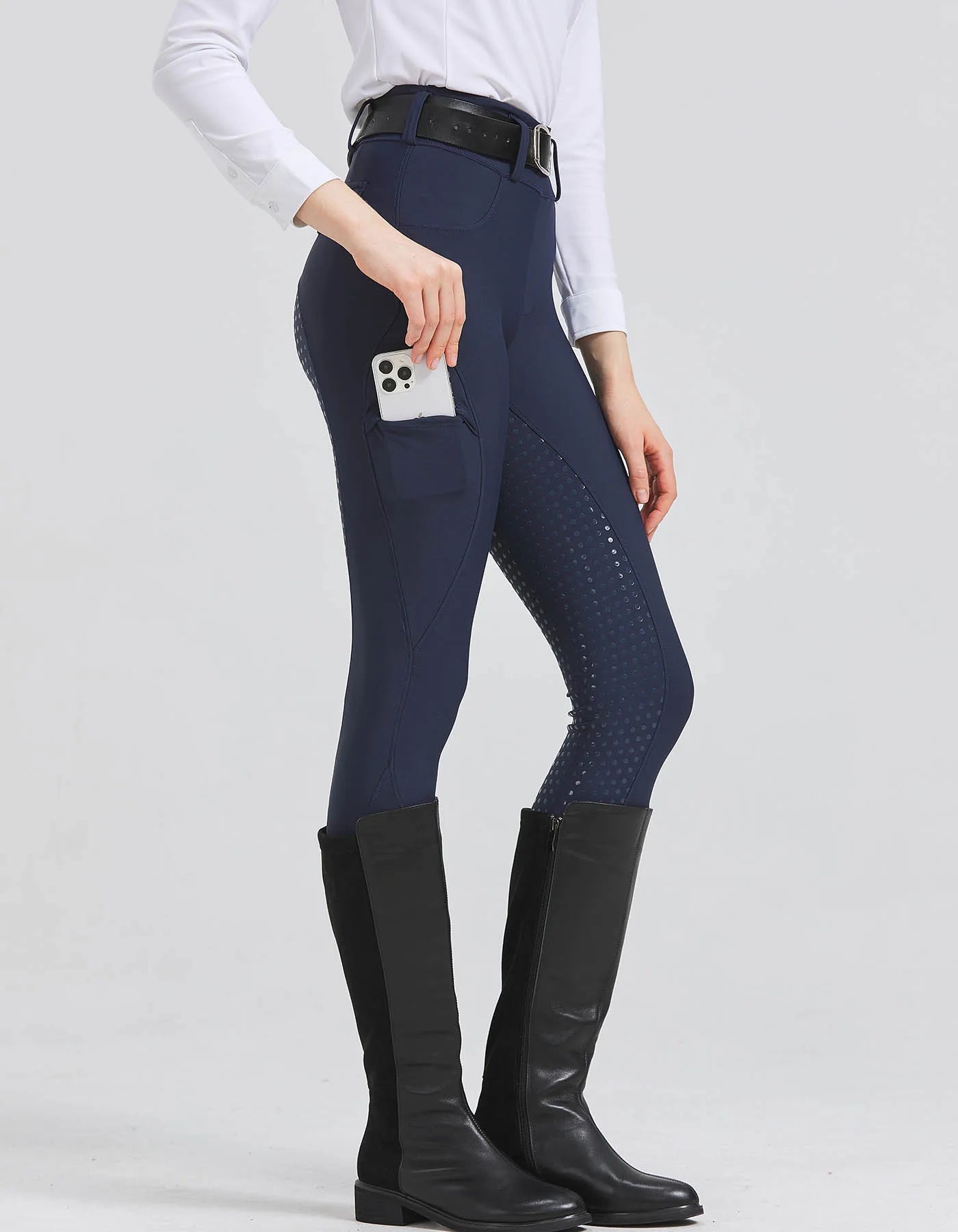 Professional horse riding anti-slip Breeches / quick-dry tight-fitting pants for Equestrian Activities . Ghoddosh