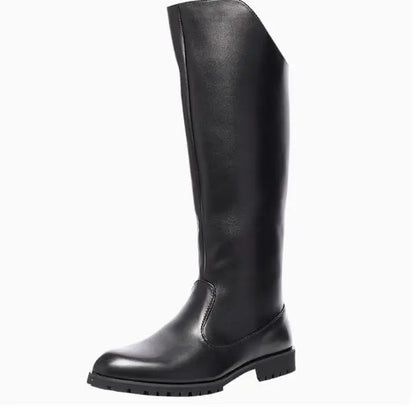 Men's Tall Leather Equestrian Boots – Knee-High Military Parade Riding Footwear @ ghoddosh.com