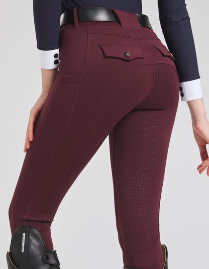 Spring and Autumn Silicone , Horse Riding Pants with Thin Fleece Lining - Ghoddosh