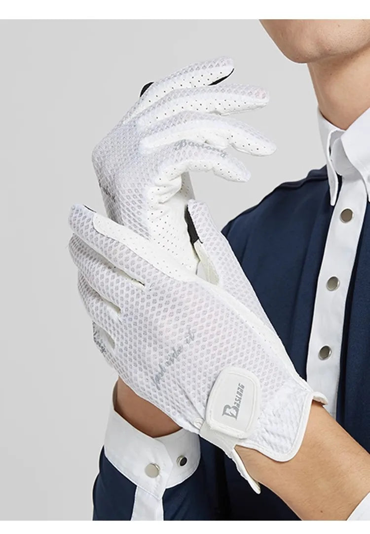 Unisex  Equestrian Gloves / Men's and Women's Riding  Hand-Centered Silicone Non-Slip Breathable Gloves . Ghoddosh 