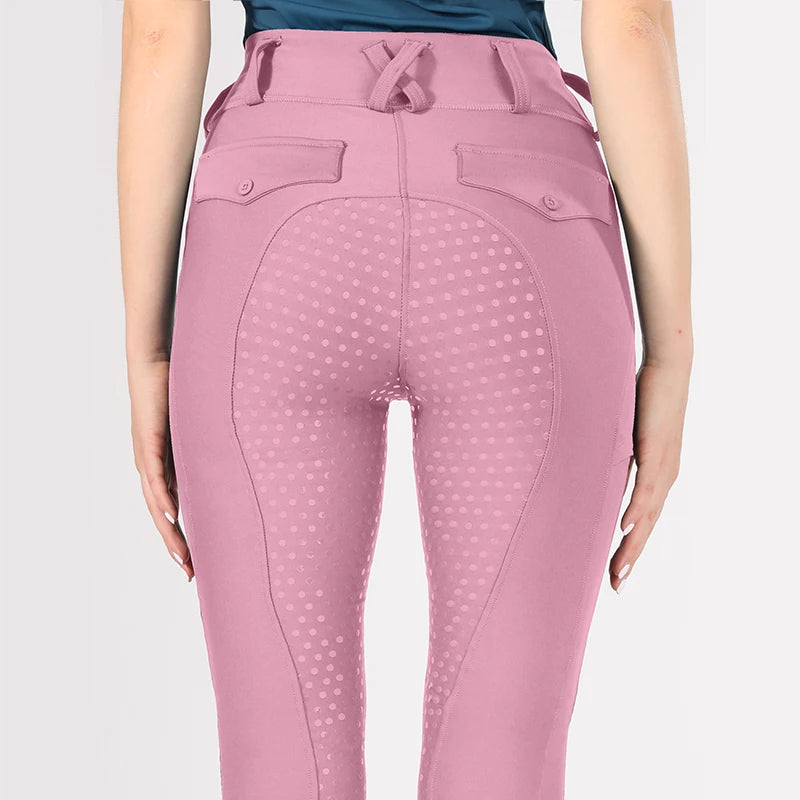 Horse Riding Pants  Women Equestrian  Full Seat Silicone Breeches - Ghoddosh