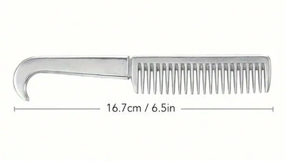 1pc Aluminum Alloy Horse Comb - Lightweight, Durable, Tangle-Free, Gentle on Horse Mane & Legs - Ghoddosh
