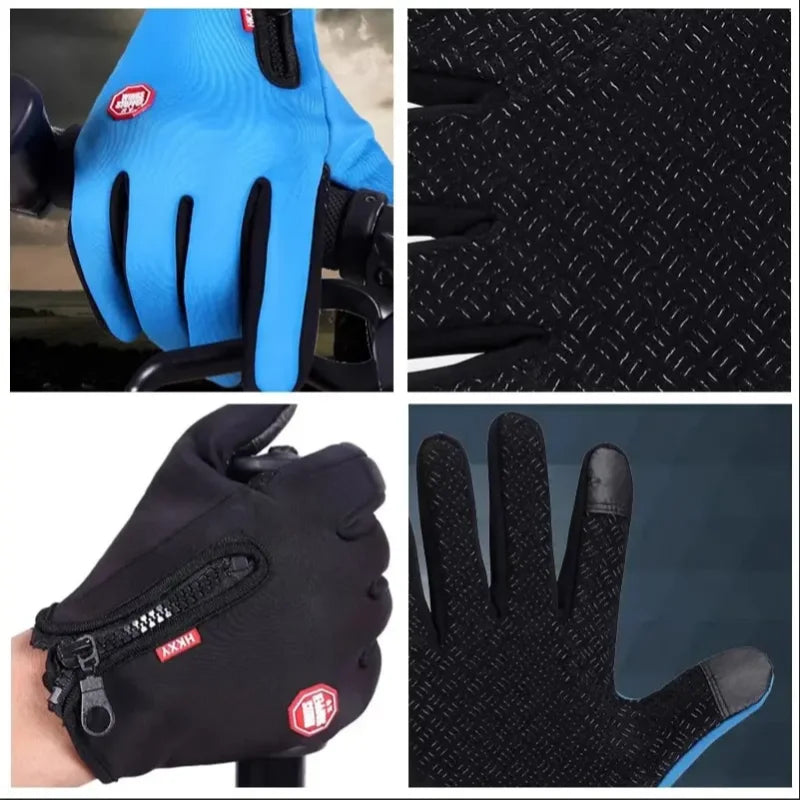 Riding Waterproof  Winter Gloves For Men /  Mobile friendly and sensitive touch screen