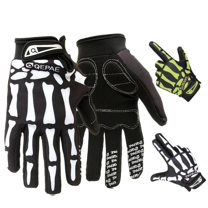 Skull Full Finger Knuckle Anti-slip Gloves . Ghoddosh