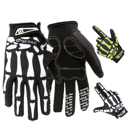 Skull Full Finger Knuckle Anti-slip Gloves . Ghoddosh