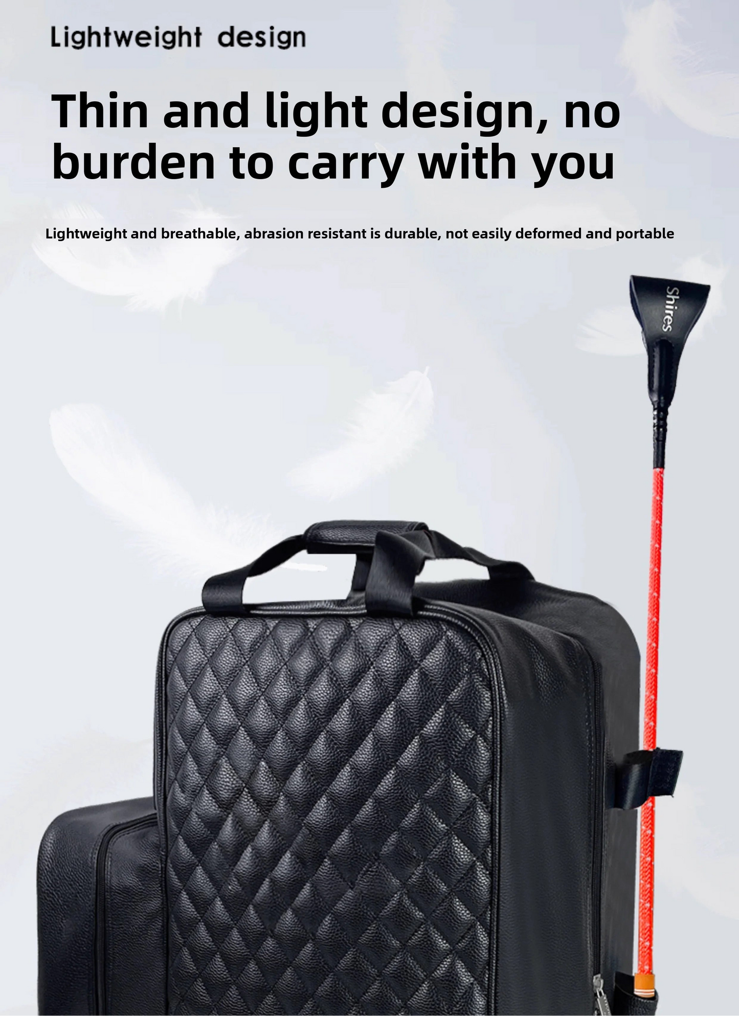 Equestrian Equipment Pu Leather Bag - Large Capacity Equestrian Backpack @ghoddosh.com