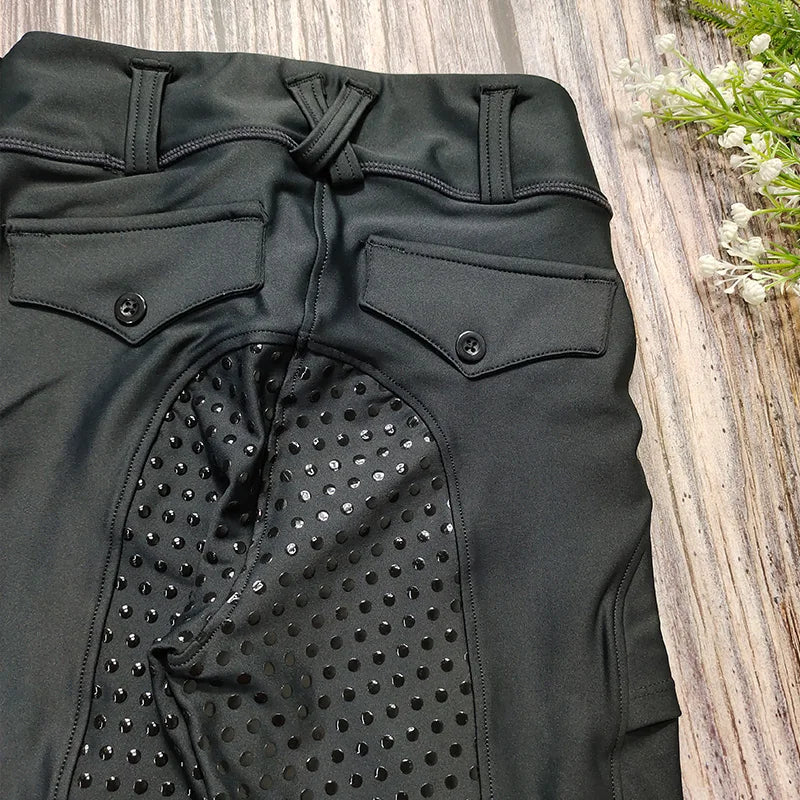 Girls’ Full‑Seat Silicone Equestrian Breeches – Durable, Comfortable & Stylish

