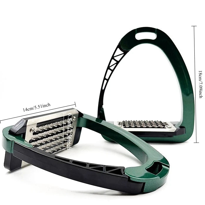 Aluminum Alloy Safety Stirrups | Anti-Slip Shock-Absorbing Equestrian Pedals @ Ghoddosh.com