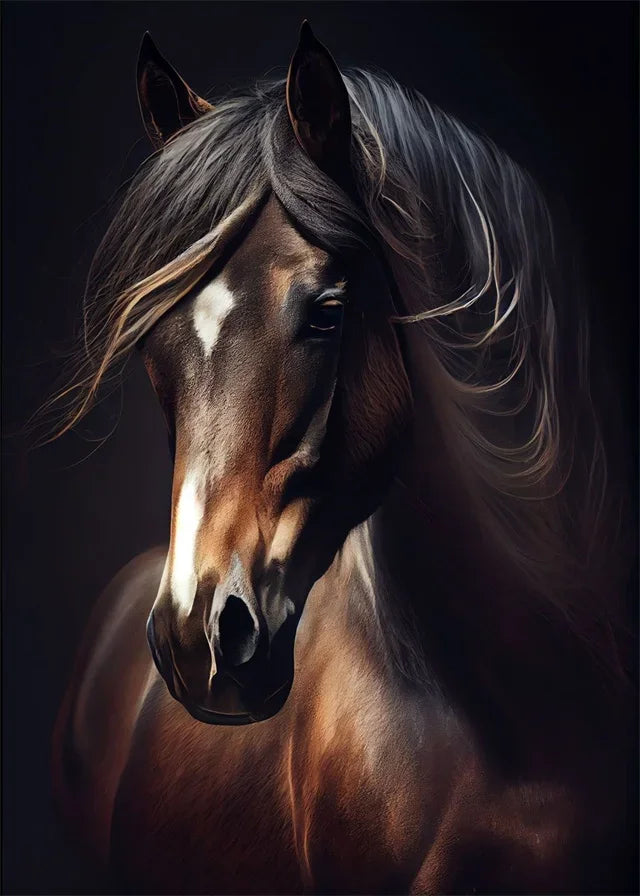 Horse Beautiful Posters and Prints Abstract Canvas Decoration