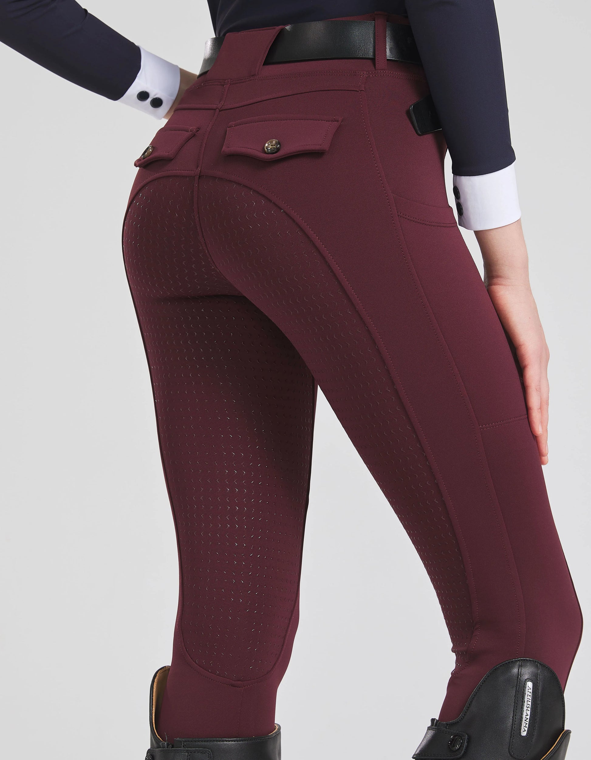 Spring and Autumn Silicone , Horse Riding Pants with Thin Fleece Lining - Ghoddosh