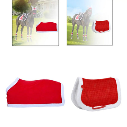 Christmas Costume - Equestrian Blanket for Horses with Saddle Pad @ghoddosh.com