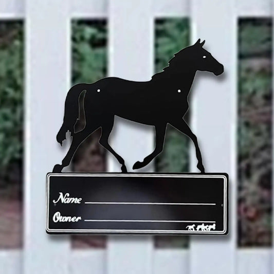 Horse Stall Name Plate -  Stable Supplies  9.8 x 10.6 Horse Stall Sign - Ghoddosh