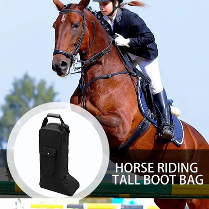 Equestrian Portable Boot Storage Bag Dustproof ,Waterproof  Cloth Riding Boot Bag - Ghoddosh