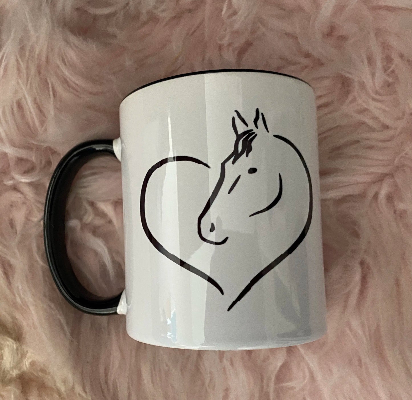 Horse in a Heart coffee mug - Ghoddosh