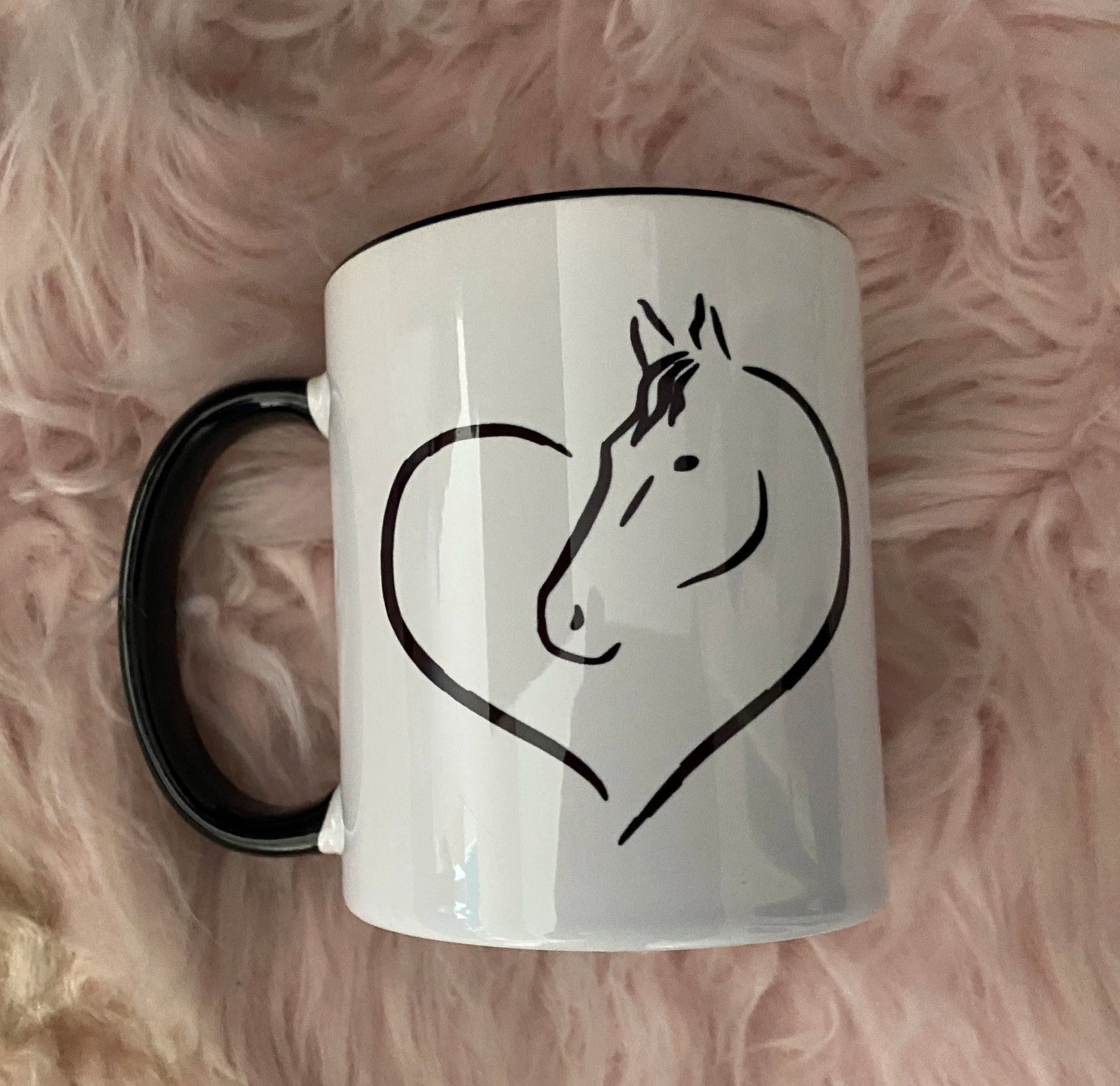 Horse in a Heart coffee mug - Ghoddosh