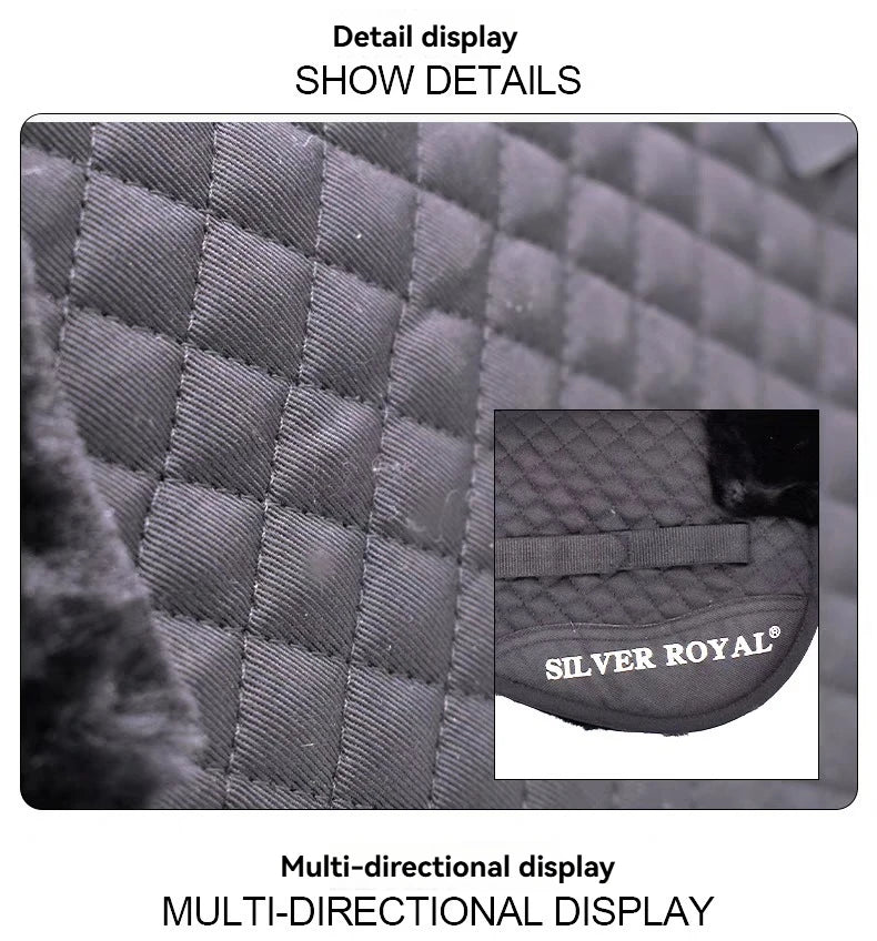  Equestrian Edged Half Pad Saddle / Horse Riding Saddle Pad @ ghoddosh.com