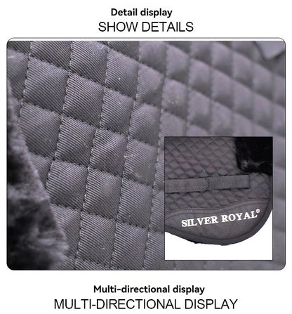  Equestrian Edged Half Pad Saddle / Horse Riding Saddle Pad @ ghoddosh.com