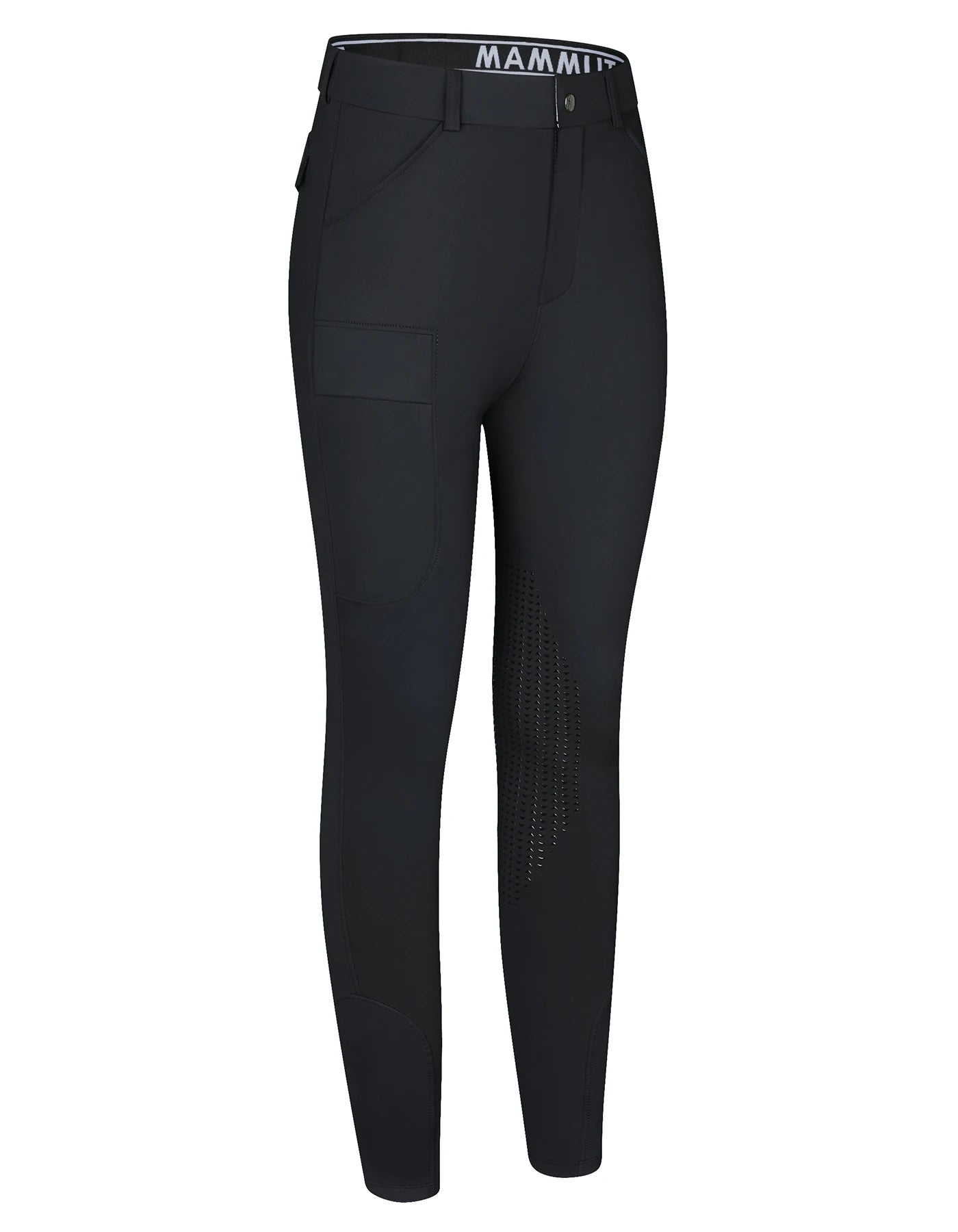 Half-silicone breeches for men; equestrian pants for men; high-elasticity, slim-fit, quick-drying - Ghoddosh