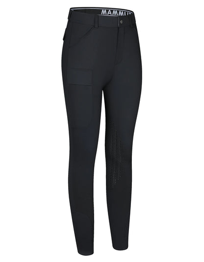 Half-silicone breeches for men; equestrian pants for men; high-elasticity, slim-fit, quick-drying - Ghoddosh