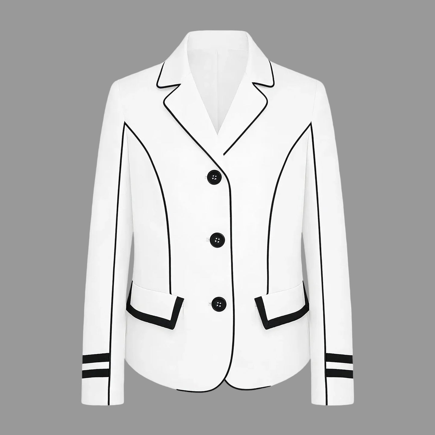  white Children  Horse Riding Blazer  Equestrian Long Sleeve Blazer @ ghoddosh.com