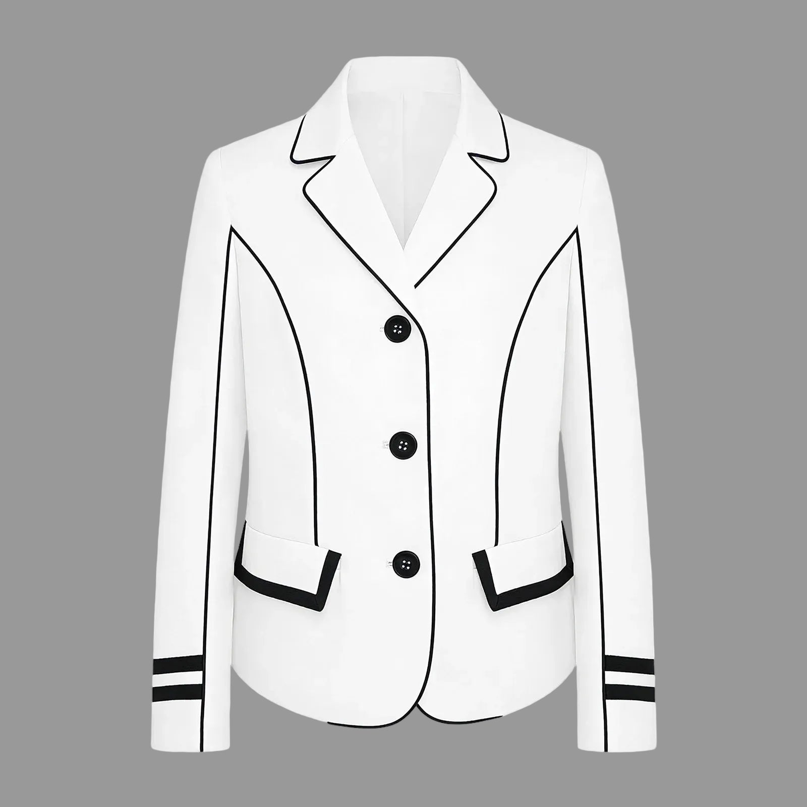  white Children  Horse Riding Blazer  Equestrian Long Sleeve Blazer @ ghoddosh.com