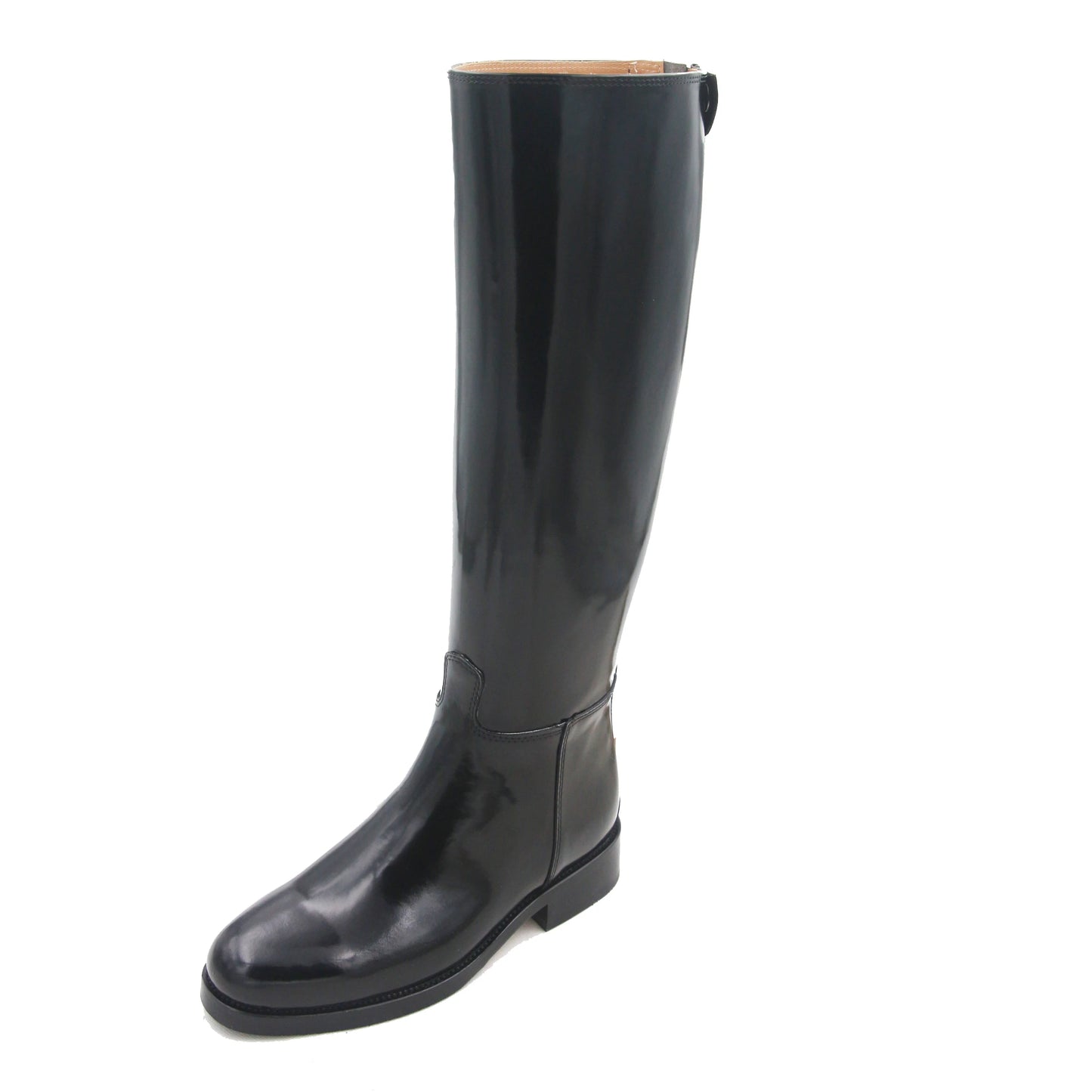 Equestrian / Horse Riding Unisex Boots / Back Zipper / Bright Cow Leather Lining Dressage